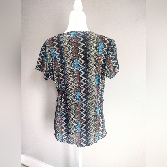 Christopher & Banks Chevron Style Top - Picture 3 of 4